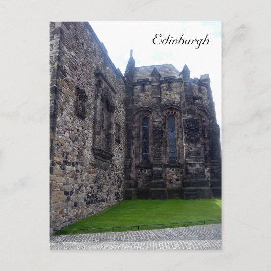 kerk van kasteel edinburgh briefkaart (Voorkant)