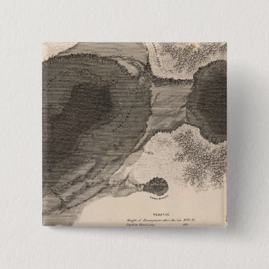 Kerk van Kilauea, Hawaii Vierkante Button 5,1 Cm (Voorkant)