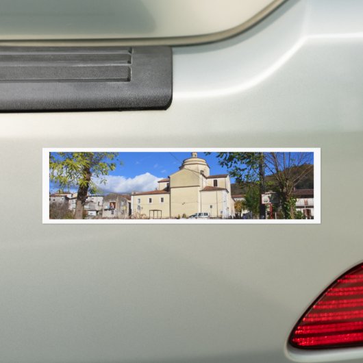 Kerk van Laino Borgo Bumpersticker (Op auto)