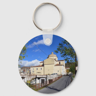 Kerk van Laino Borgo Sleutelhanger