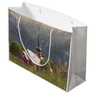 Kerk van Lofoten Flakstad Groot Cadeauzakje