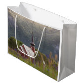 Kerk van Lofoten Flakstad Groot Cadeauzakje (Voorkant Gekanteld)