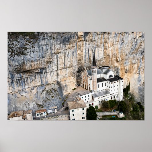 Kerk van Madonna della Corona Poster (Voorkant)