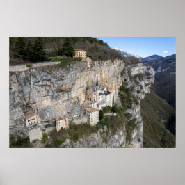 Kerk van Madonna della Corona Poster