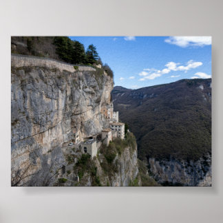 Kerk van Madonna della Corona Poster