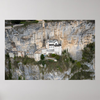 Kerk van Madonna della Corona Poster