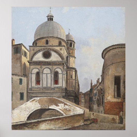 Kerk van Maria dei Miracoli en Santa Maria Poster (Voorkant)