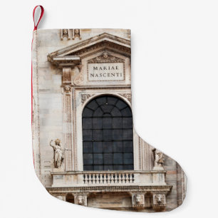Kerk van Milaan. Prachtige Italiaanse tempel Kleine Kerstsok