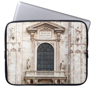 Kerk van Milaan. Prachtige Italiaanse tempel Laptop Sleeve
