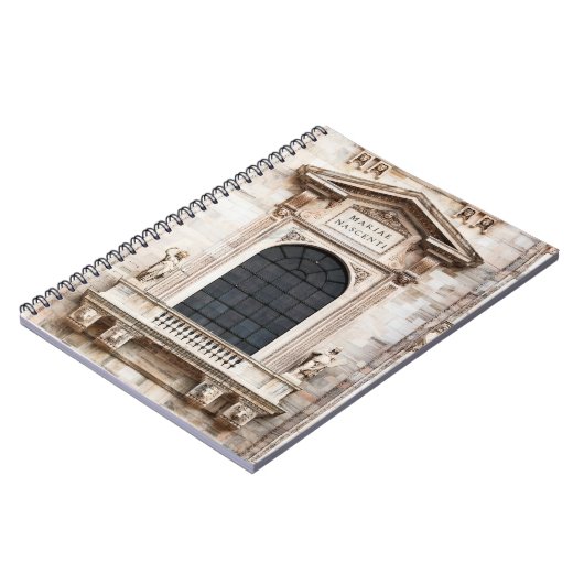 Kerk van Milaan. Prachtige Italiaanse tempel Notitieboek (Linkerzijde)
