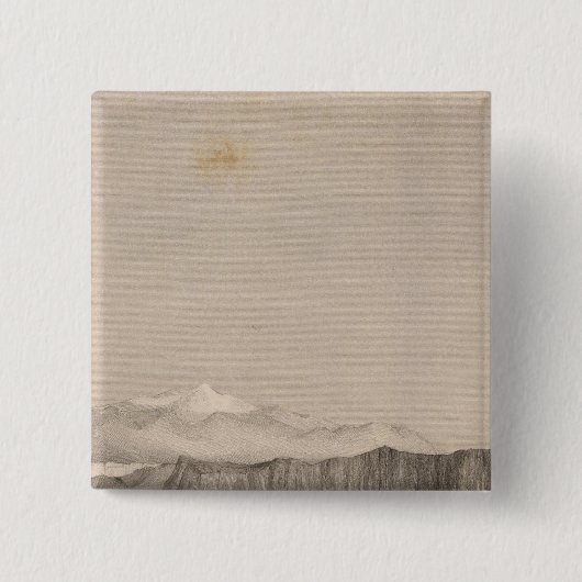 Kerk van Mokuaweoweo, Hawaii Vierkante Button 5,1 Cm (Voorkant)