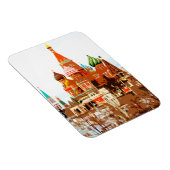 Kerk van Moskou Sint Basile Rood Square #1 Magneet (Rechterzijde)