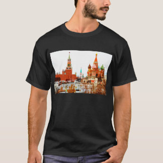 Kerk van Moskou Sint Basile Rood Square #1 T-shirt