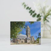 Kerk van Noirmoutier en l'Ile in Frankrijk Feestdagenkaart (Staand voorkant)