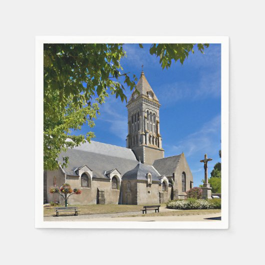 Kerk van Noirmoutier en l'Ile in Frankrijk Servet (Voorkant)