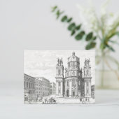 Kerk van Notre Dame, Salzburg, Oostenrijk, uit 'En Briefkaart (Staand voorkant)