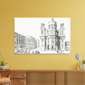 Kerk van Notre Dame, Salzburg, Oostenrijk, uit 'En Canvas Afdruk (Insitu (Woonkamer))