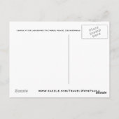 Kerk van Onze Dame voor het Briefkaart van Tyn Pra (Achterkant)