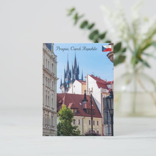 Kerk van Onze Lieve Vrouw voor Týn in Praag Briefkaart (Staand voorkant)