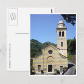 kerk van portofino martino briefkaart (Voorkant / Achterkant)