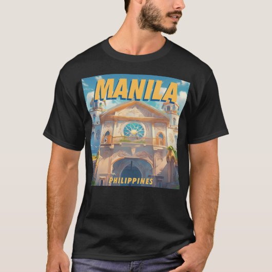 Kerk van Quiapo - Manilla T-shirt (Voorkant)