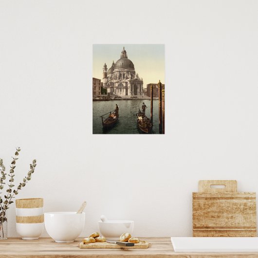 Kerk van Salute Venice Italy Gondolas Poster (Keuken)