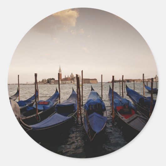 Kerk van San Giorgio Maggiore Ronde Sticker (Voorkant)