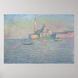 Kerk van San Giorgio Maggiore Venice van Monet Poster