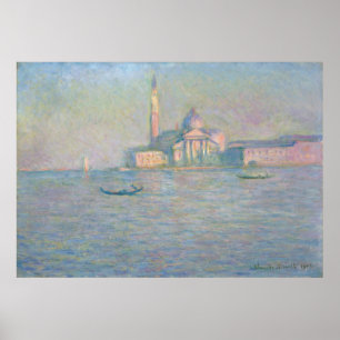 Kerk van San Giorgio Maggiore Venice van Monet Poster