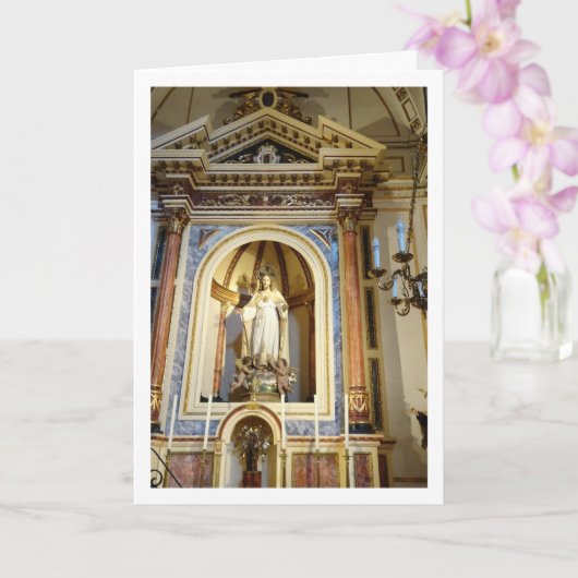 Kerk van San Nicolás, Valencia Stad, Spanje Kaart (Orchidee)