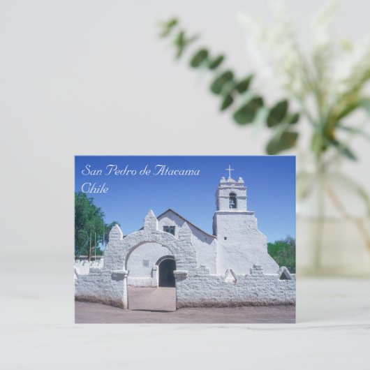 Kerk van San Pedro de Atacama - Chili Briefkaart (Staand voorkant)