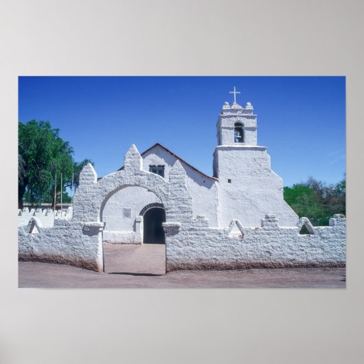 Kerk van San Pedro de Atacama - Chili Poster (Voorkant)
