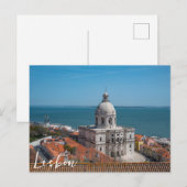 Kerk van Santa Engracia in Lissabon, Portugal Briefkaart (Voorkant / Achterkant)