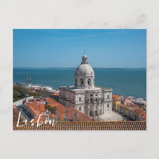 Kerk van Santa Engracia in Lissabon, Portugal Briefkaart (Voorkant)