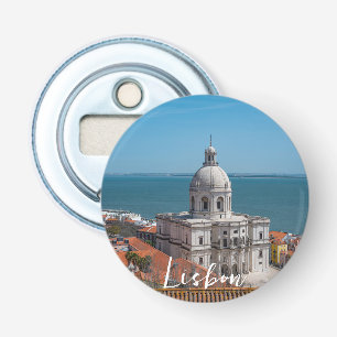 Kerk van Santa Engracia in Lissabon, Portugal Button Flesopener