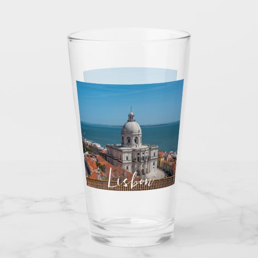 Kerk van Santa Engracia in Lissabon, Portugal Glas (Voorkant)