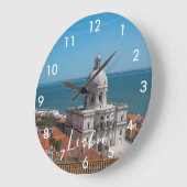 Kerk van Santa Engracia in Lissabon, Portugal Grote Klok (Hoek)