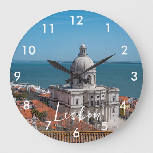 Kerk van Santa Engracia in Lissabon, Portugal Grote Klok (Voorkant)