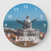 Kerk van Santa Engracia in Lissabon, Portugal Grote Klok (Voorkant)