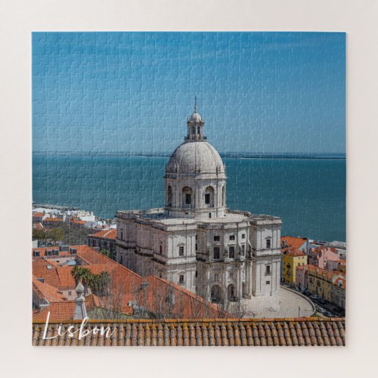 Kerk van Santa Engracia in Lissabon, Portugal Legpuzzel (Verticaal)