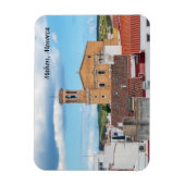 Kerk van Santa Maria luchtzicht - Mahon, Menorca Magneet (Verticaal)