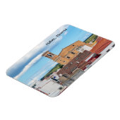 Kerk van Santa Maria luchtzicht - Mahon, Menorca Magneet (Linkerzijde)