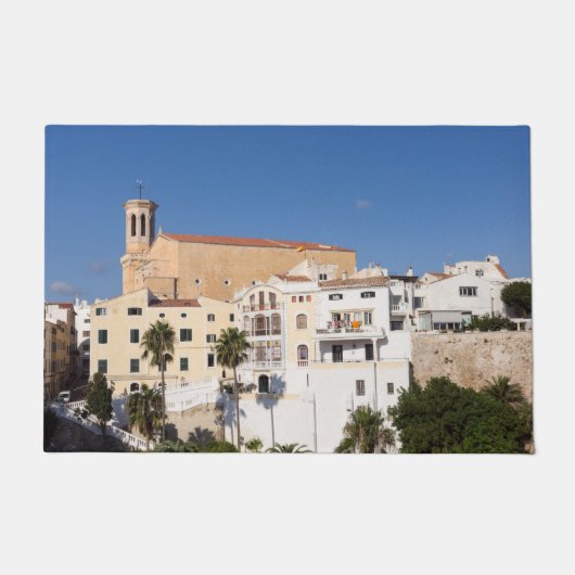 Kerk van Santa Maria — Mahon, Menorca, Spanje Deurmat (Voorkant)