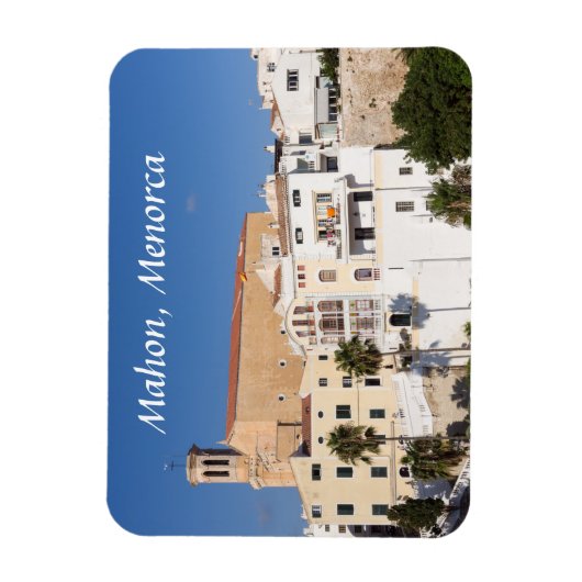 Kerk van Santa Maria — Mahon, Menorca, Spanje Magneet (Verticaal)