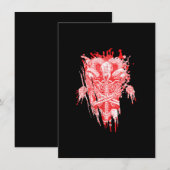 Kerk van Satan Geschenk Alle eer geit Satanisch Ba Kaart (Voorkant / Achterkant)