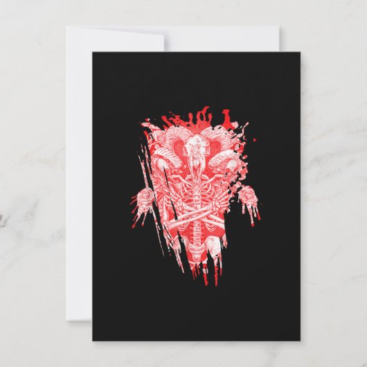 Kerk van Satan Geschenk Alle eer geit Satanisch Ba Kaart (Voorkant)