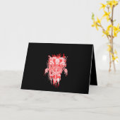Kerk van Satan Geschenk Alle Hallel Satanische Bap Kaart (Gele Bloem)