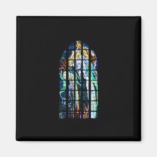 Kerk van Sint-Franciscus van Krakau Glas in lood Magneet (Voorkant)