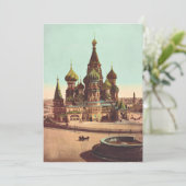 Kerk van St. Basil, Rode Plein Moskou Feestdagenkaart (Staand voorkant)