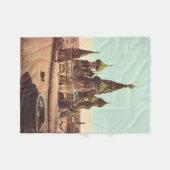 Kerk van St. Basil, Rode Plein Moskou Fleece Deken (Voorkant (Horizontaal))